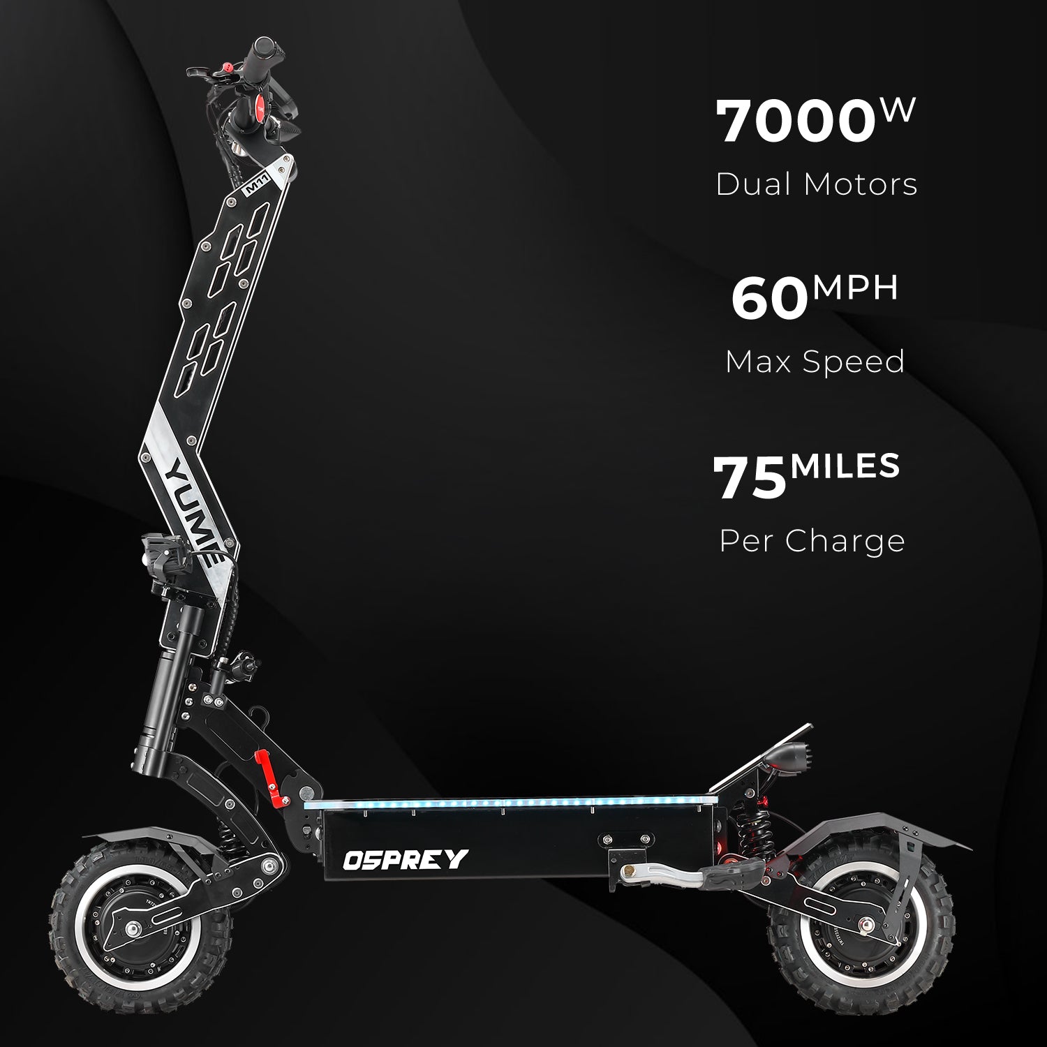 YUME OSPREY ELECTRIC SCOOTER 60MPH 7000W YUME Scooters