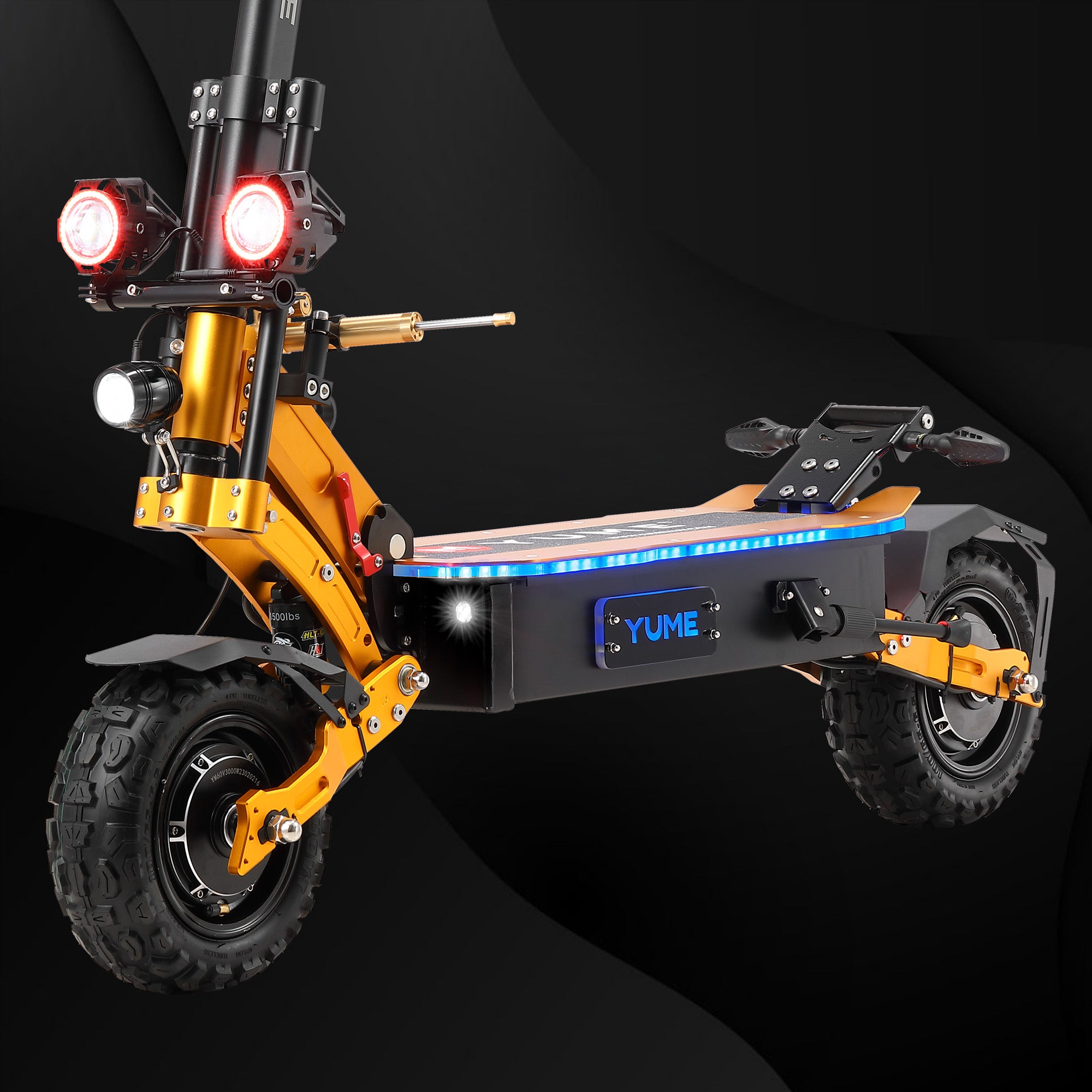 YUME X11 Electric Scooter, 50 MPH 60 Miles 6000W, All-terrain Tire