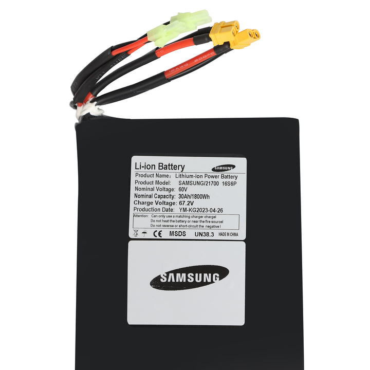 Samsung 60V 30AH / Standard 60V 27AH Battery Raptor