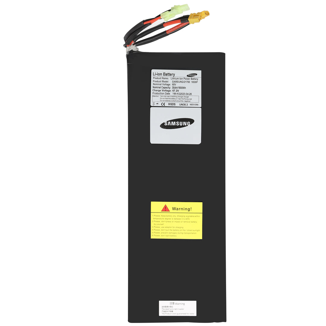 Battery Raptor Samsung 60V 30AH / Standard 60V 27AH Battery Raptor – YUME Scooters